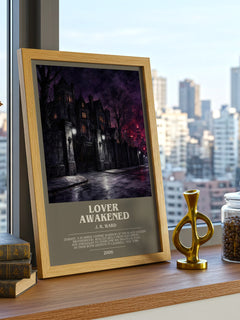 Lover Awakened bookish print framed by window – literary home decor