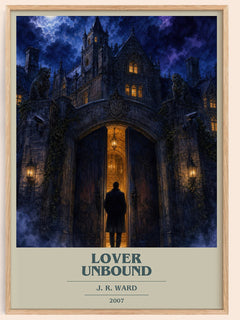 Lover Unbound book cover book poster by J. R. Ward – framed literary art print