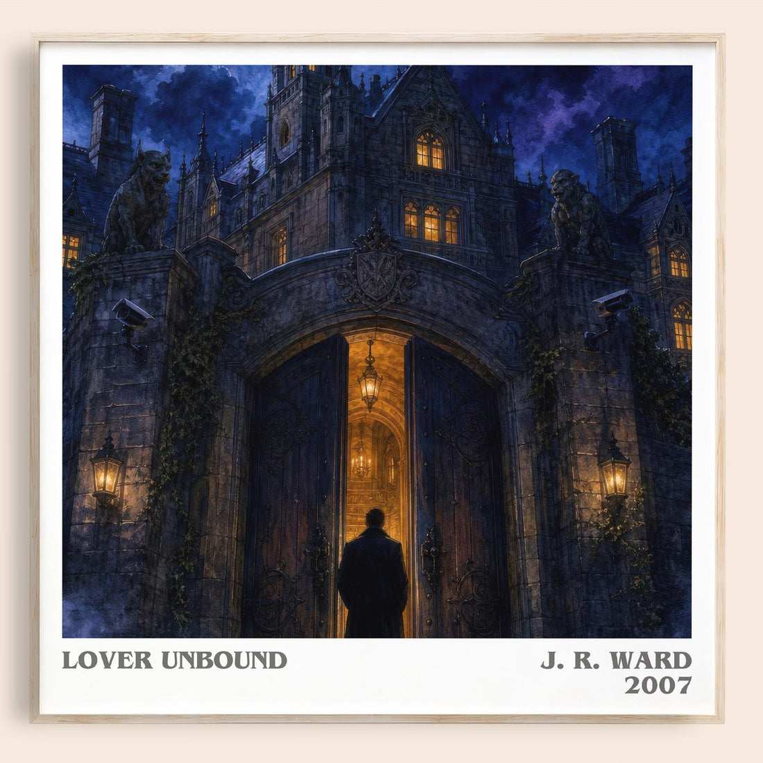 Lover Unbound literary book poster by J. R. Ward – framed literary art print