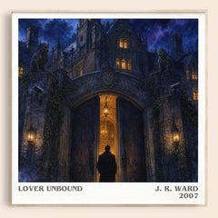 Lover Unbound literary book poster by J. R. Ward – framed literary art print
