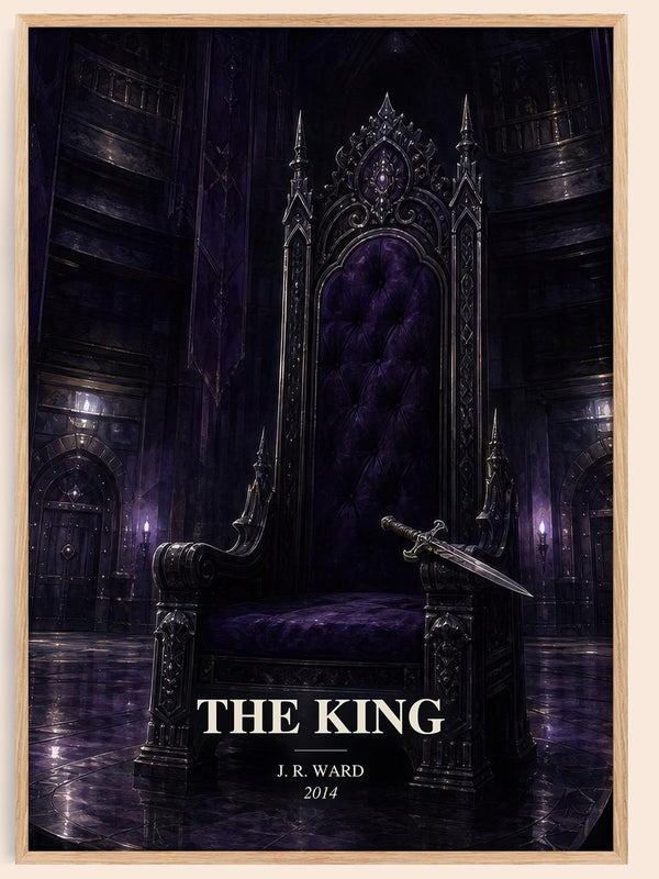 The King watercolour book poster by J. R. Ward – framed literary art print