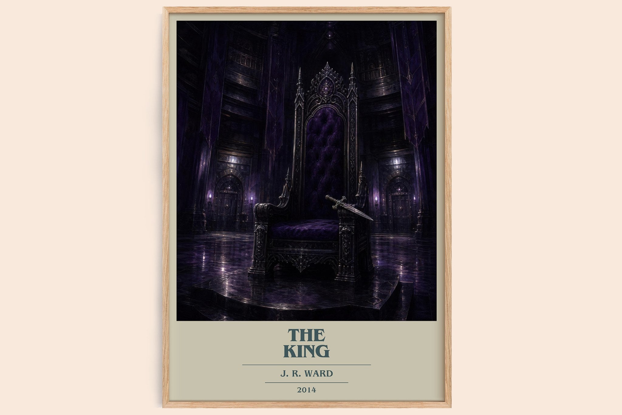 The King Book Cover Poster by J. R. Ward