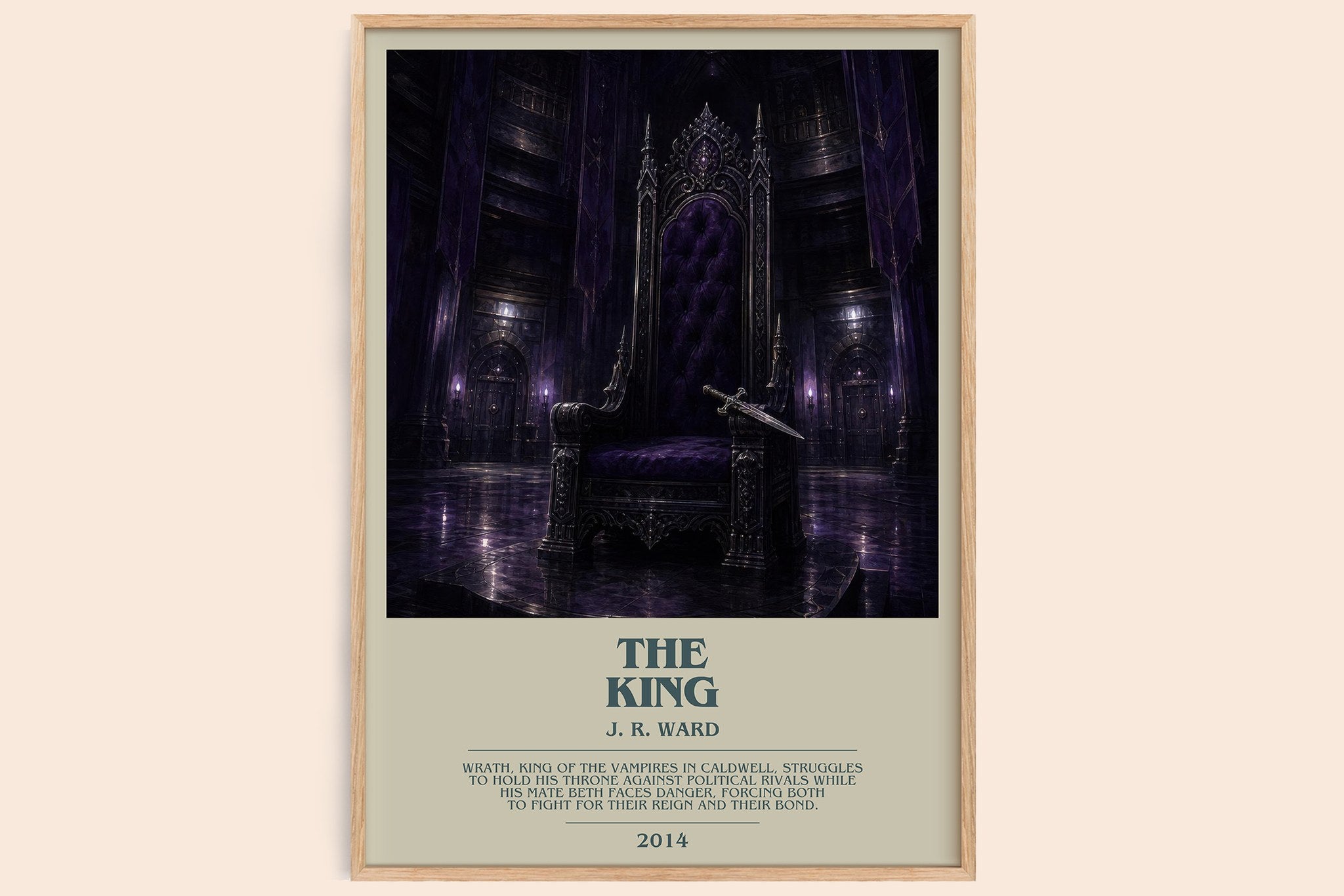 The King Bookish Wall Art by J. R. Ward