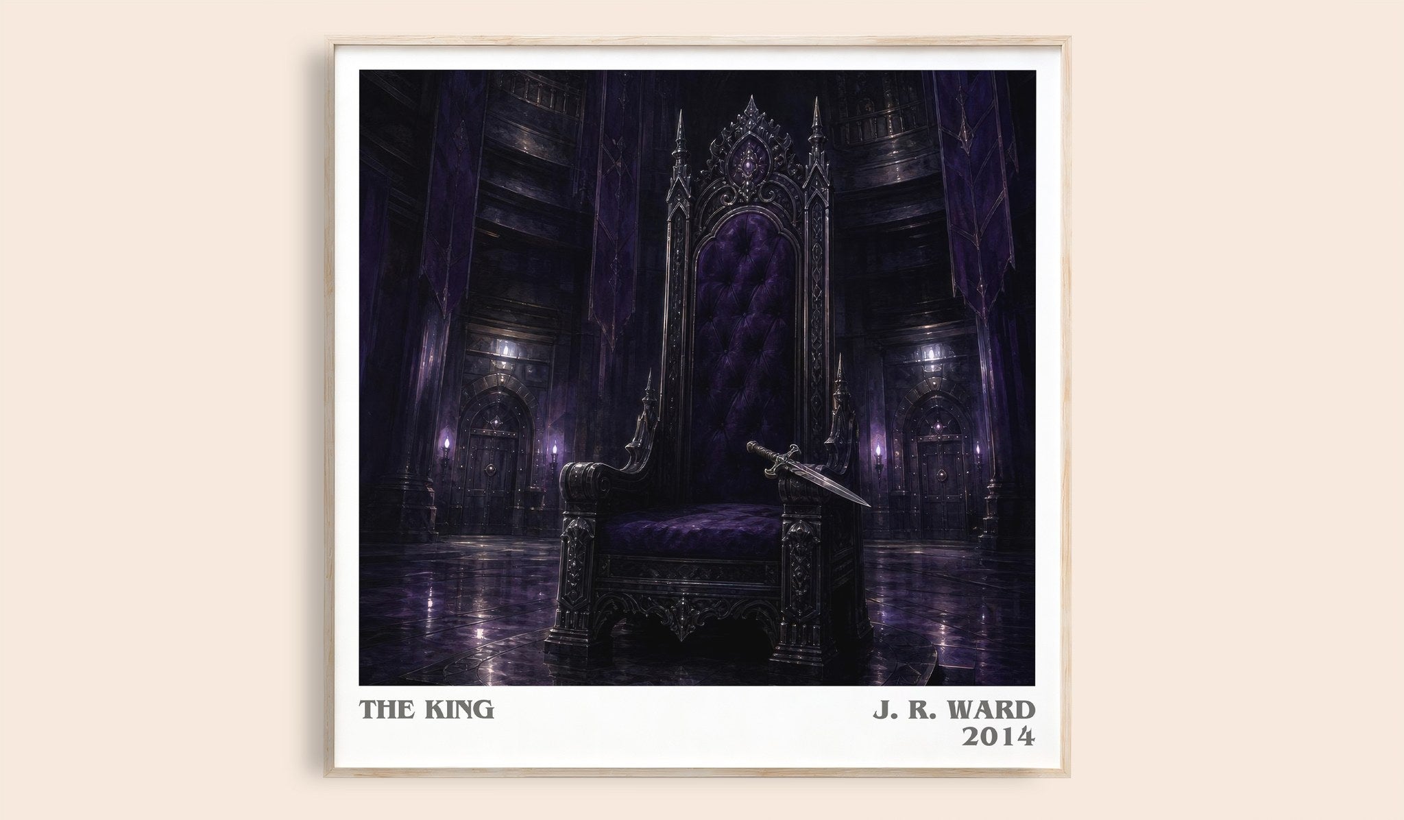 The King Literary Art Print by J. R. Ward