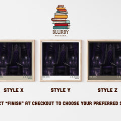 The King literary print in frame leaning in hallway – romance wall art