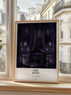 The King book cover poster colour and style options – J. R. Ward book art
