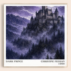 Dark Prince literary book poster by Christine Feehan – framed literary art print