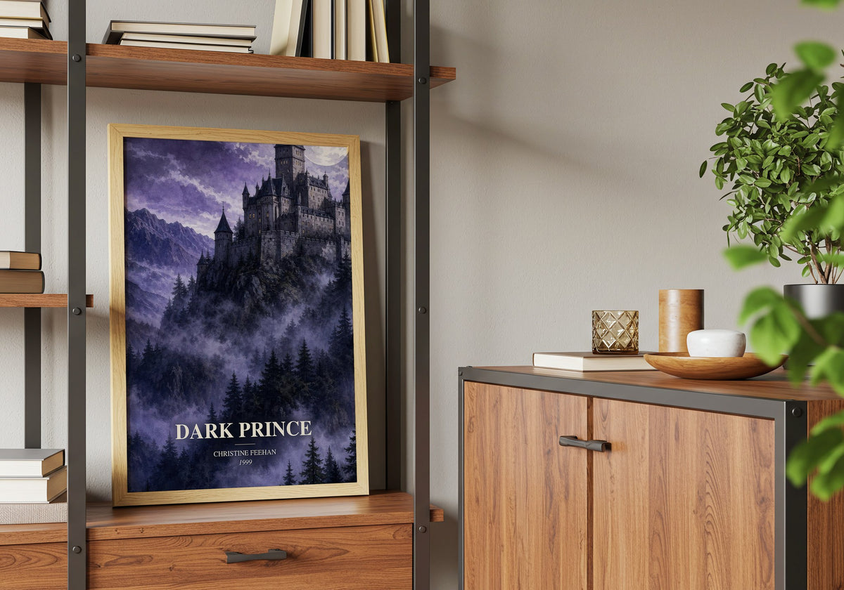 Dark Prince book watercolour illustration paper finish options – matte satin gloss