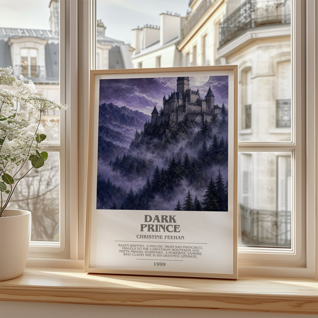 Dark Prince bookish poster colour and style options – Christine Feehan book art