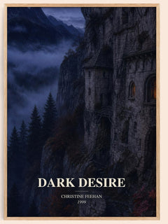 Dark Desire watercolour book poster by Christine Feehan – framed literary art print