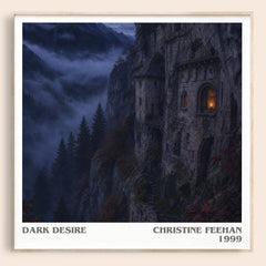 Dark Desire literary book poster by Christine Feehan – framed literary art print