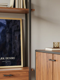 Dark Desire book watercolour illustration paper finish options – matte satin gloss
