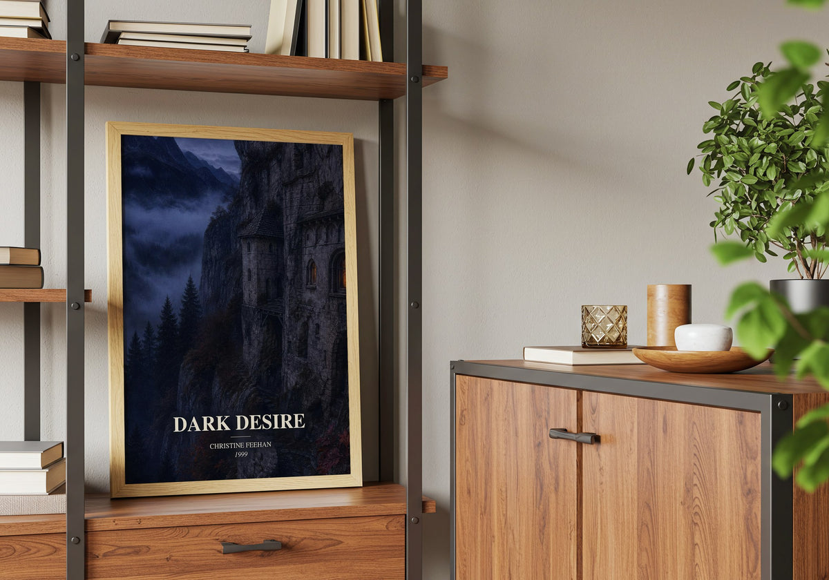 Dark Desire book watercolour illustration paper finish options – matte satin gloss