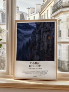 Dark Desire bookish poster colour and style options – Christine Feehan book art