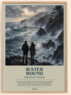 Water Bound bookish book poster by Christine Feehan – framed literary art print