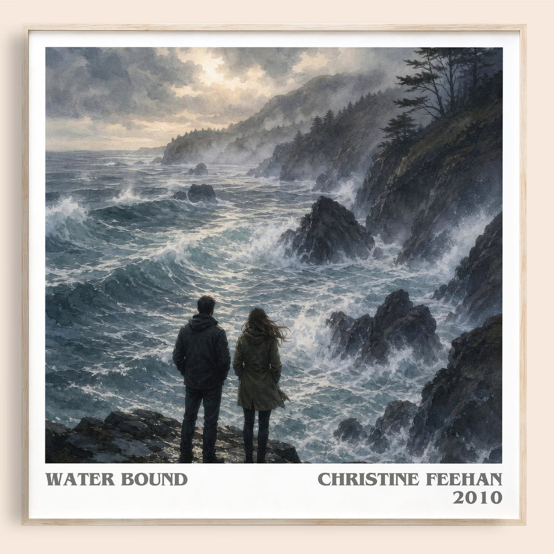 Water Bound literary book poster by Christine Feehan – framed literary art print
