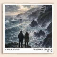 Water Bound literary book poster by Christine Feehan – framed literary art print