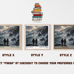 Water Bound literary print in frame leaning in hallway – romance wall art