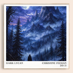 Dark Lycan literary book poster by Christine Feehan – framed literary art print