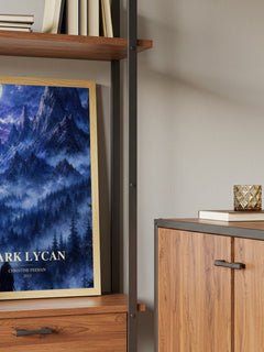 Dark Lycan book watercolour illustration paper finish options – matte satin gloss