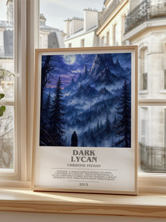 Dark Lycan bookish poster colour and style options – Christine Feehan book art