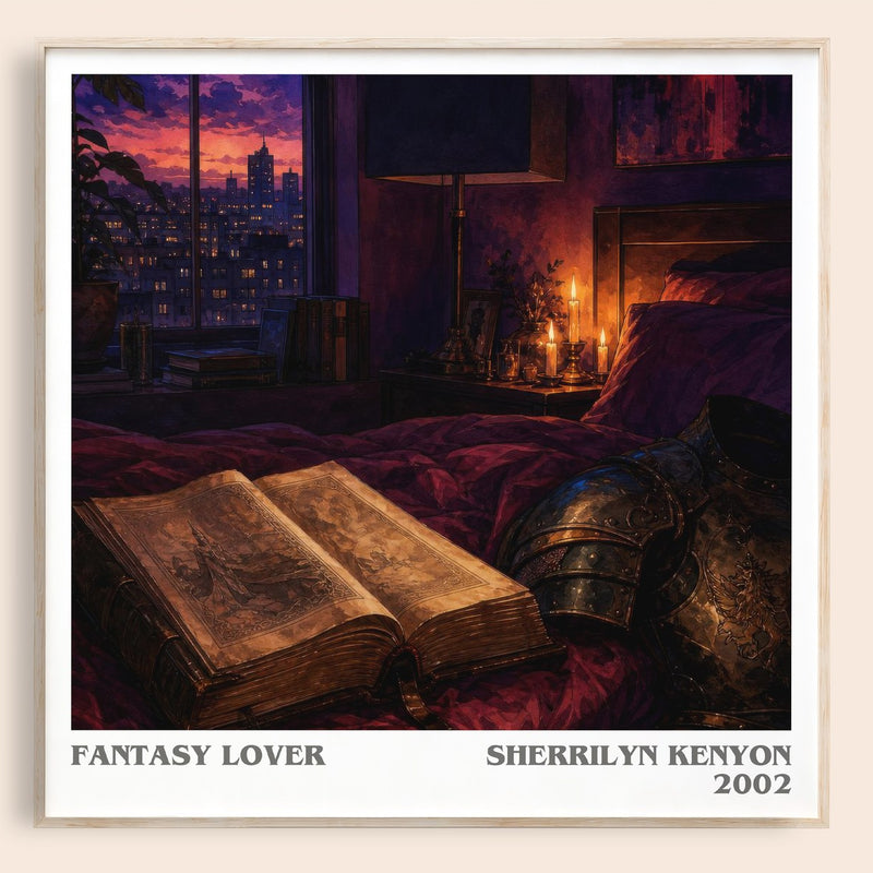 Fantasy Lover literary book poster by Sherrilyn Kenyon – framed literary art print