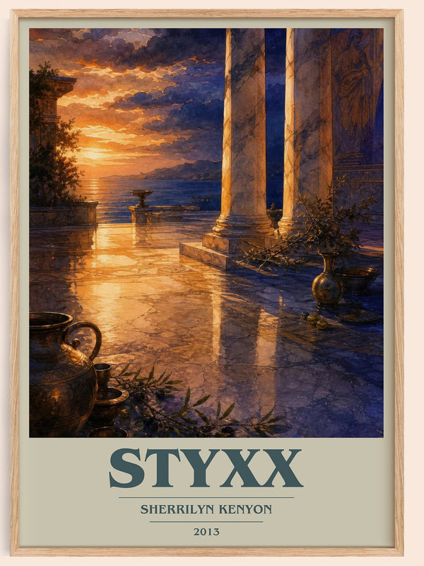 Styxx book cover book poster by Sherrilyn Kenyon – framed literary art print