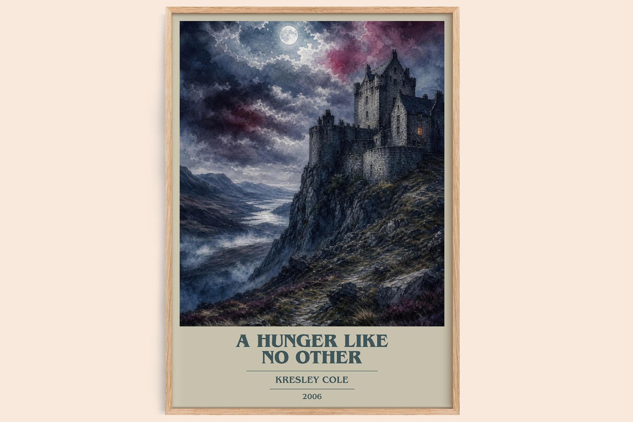 A Hunger Like No Other Book Cover Poster by Kresley Cole