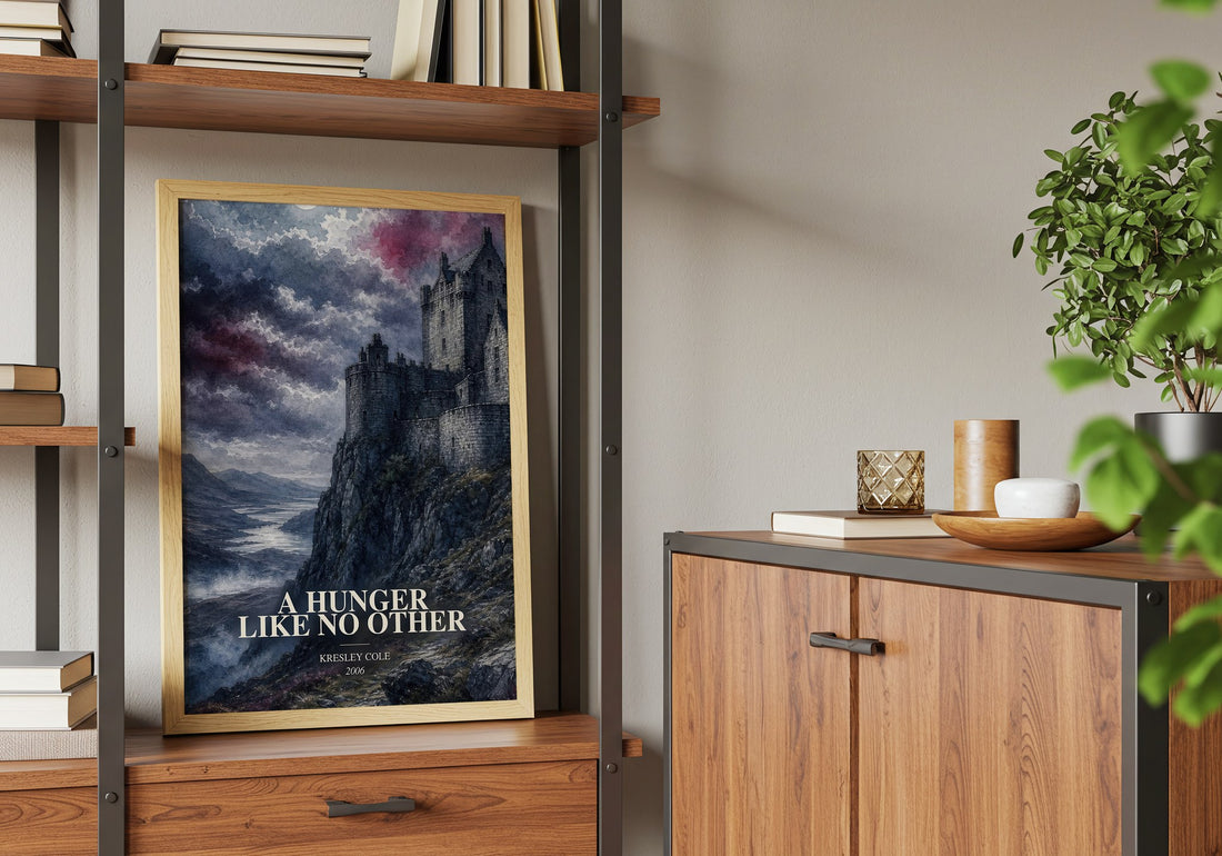 A Hunger Like No Other book watercolour illustration paper finish options – matte satin gloss