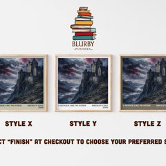 A Hunger Like No Other literary print in frame leaning in hallway – romance wall art