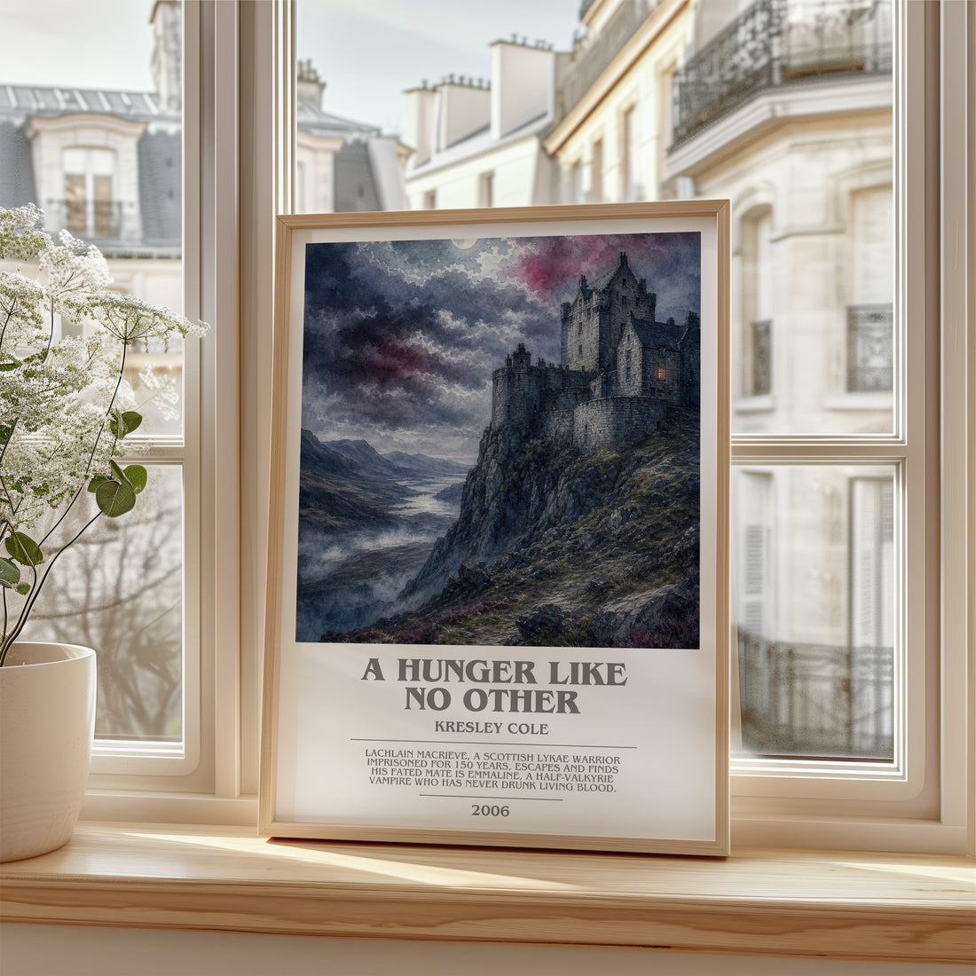 A Hunger Like No Other bookish poster colour and style options – Kresley Cole book art