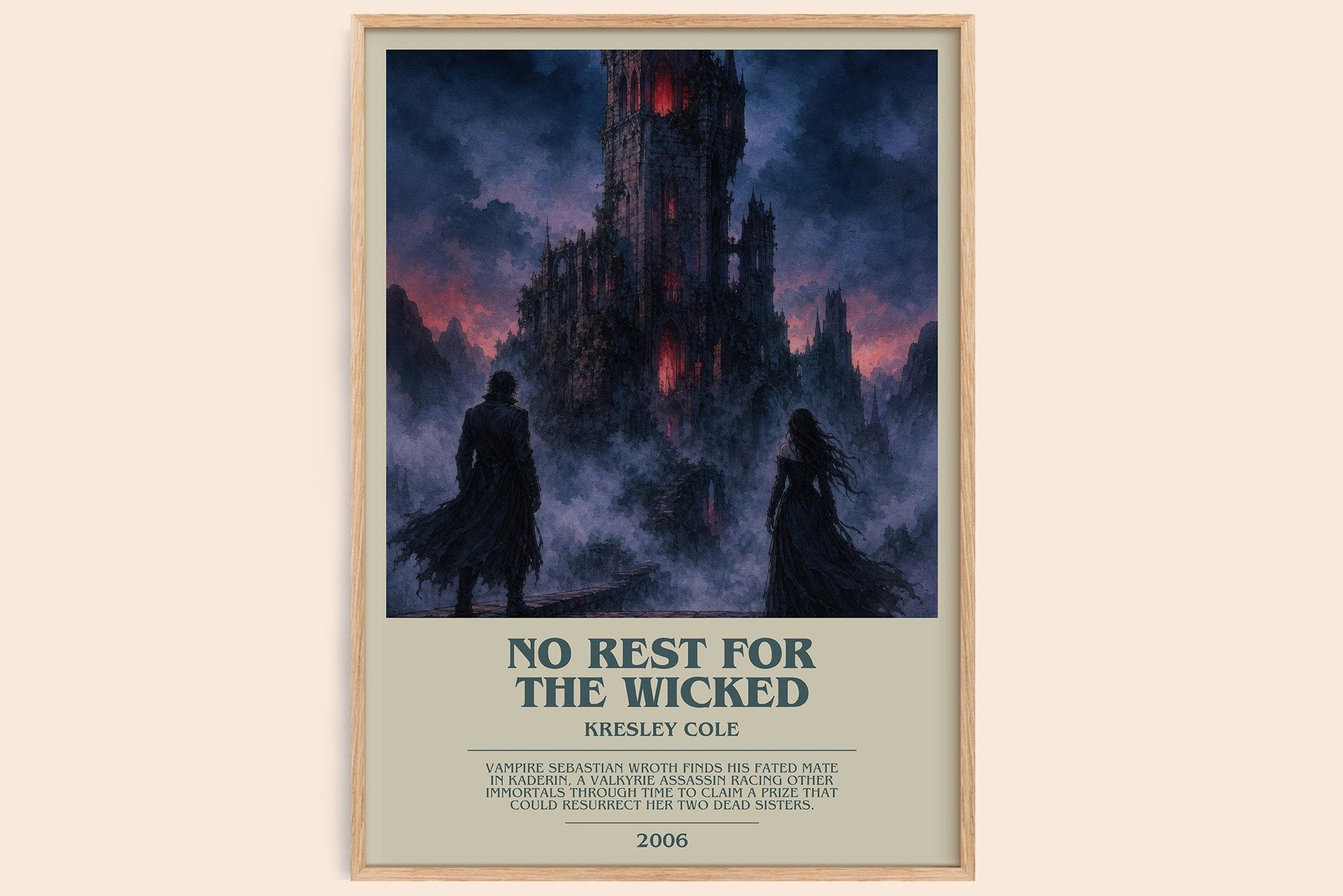 No Rest for the Wicked Bookish Wall Art by Kresley Cole