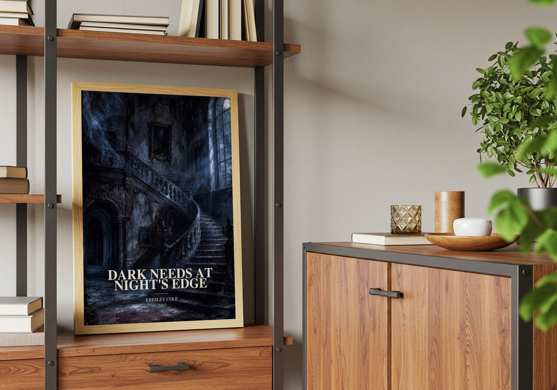 Dark Needs at Night's Edge book watercolour illustration paper finish options – matte satin gloss