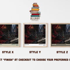 Lothaire literary print in frame leaning in hallway – romance wall art