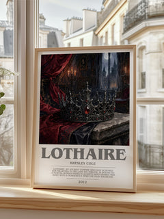 Lothaire bookish poster colour and style options – Kresley Cole book art