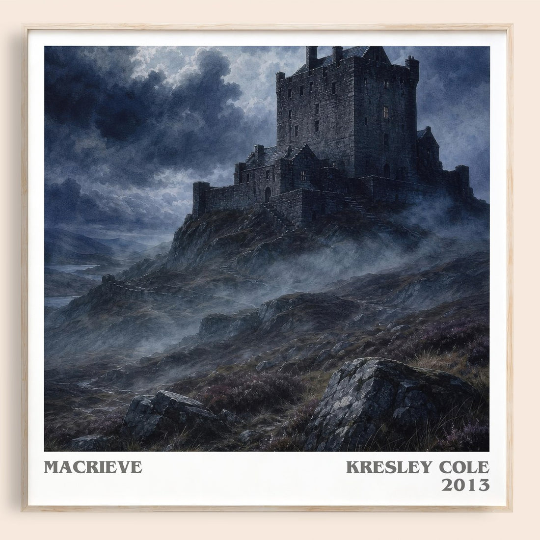 MacRieve literary book poster by Kresley Cole – framed literary art print