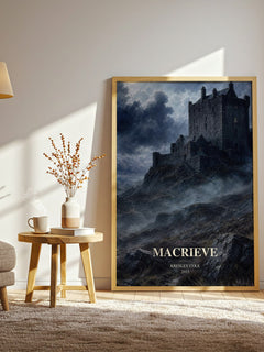 MacRieve watercolour print in frame leaning in hallway – romance wall art