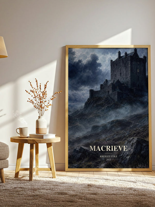 MacRieve watercolour print in frame leaning in hallway – romance wall art