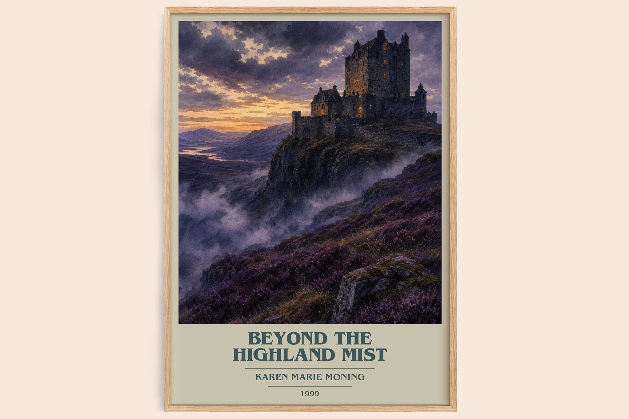 Beyond the Highland Mist Book Cover Poster by Karen Marie Moning