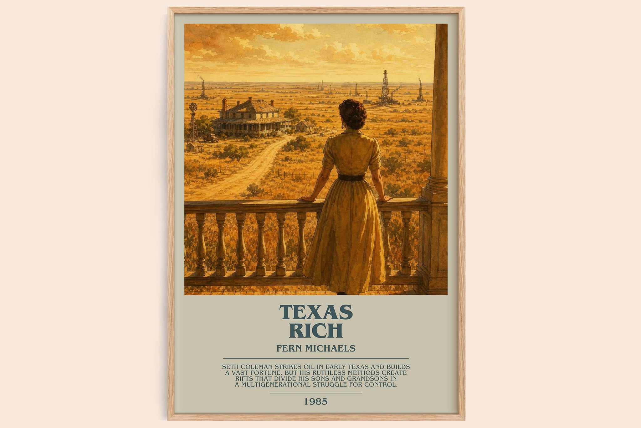 Texas Rich Bookish Wall Art by Fern Michaels