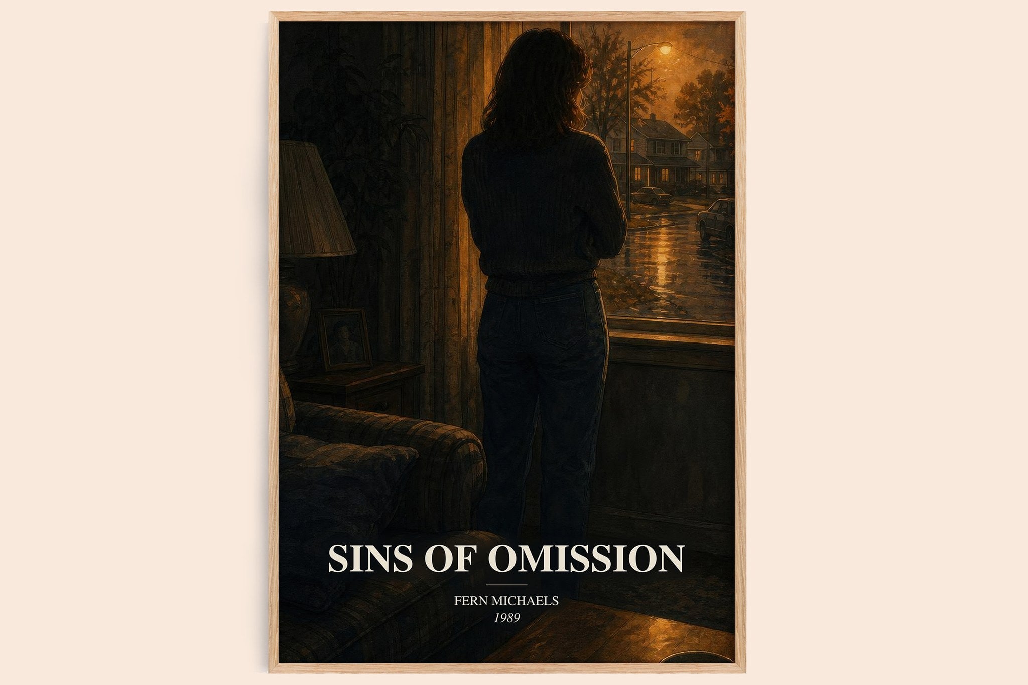 Sins of Omission Book Watercolour Illustration by Fern Michaels