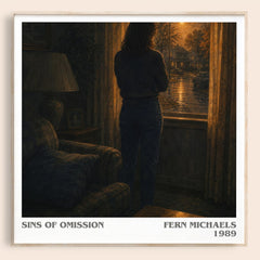 Sins of Omission literary book poster by Fern Michaels – framed literary art print