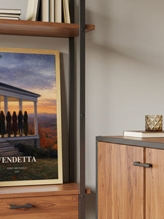 Vendetta book watercolour illustration paper finish options – matte satin gloss