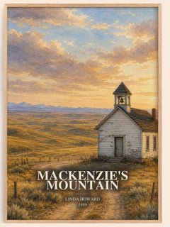 Mackenzie's Mountain watercolour book poster by Linda Howard – framed literary art print