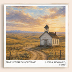 Mackenzie's Mountain literary book poster by Linda Howard – framed literary art print
