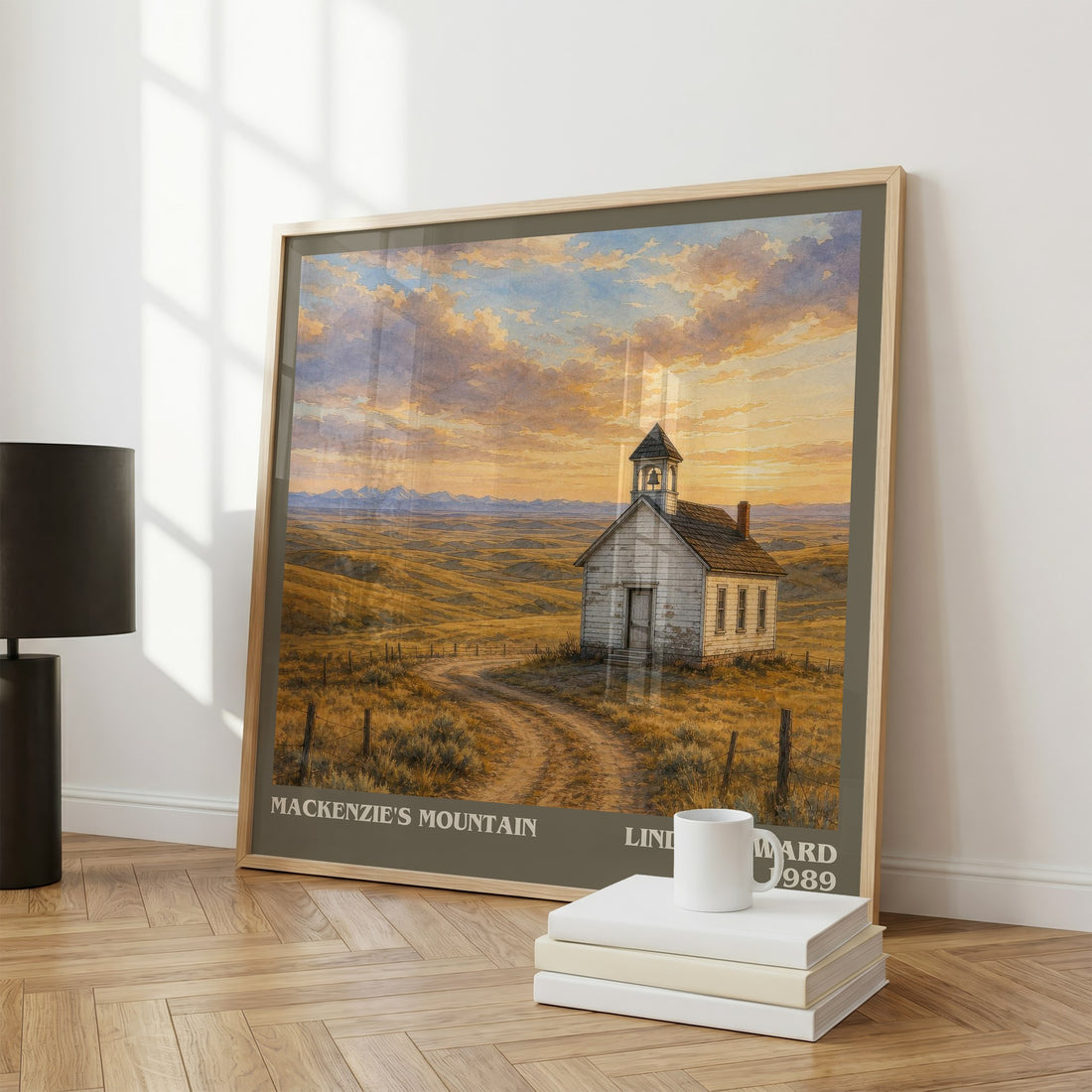 Mackenzie's Mountain literary print framed by window – literary home decor