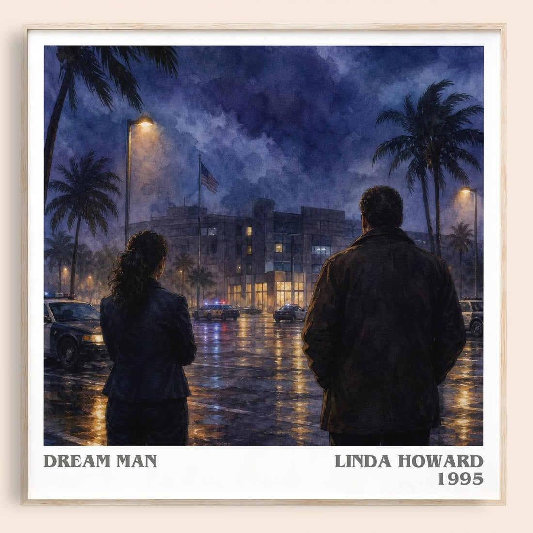 Dream Man literary book poster by Linda Howard – framed literary art print