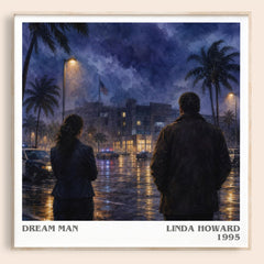 Dream Man literary book poster by Linda Howard – framed literary art print