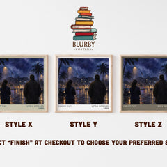 Dream Man literary print in frame leaning in hallway – thriller wall art