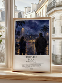 Dream Man bookish poster colour and style options – Linda Howard book art